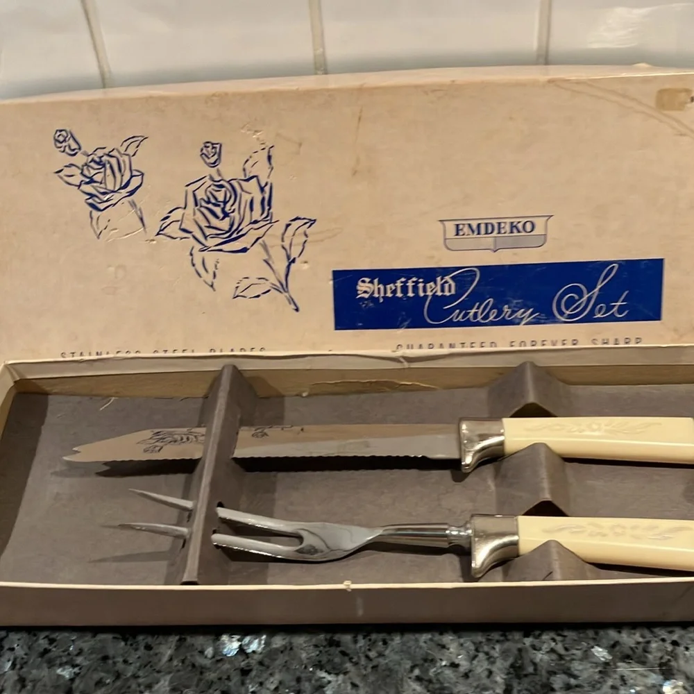 Vintage Regent Sheffield Cutlery Set In Original Box